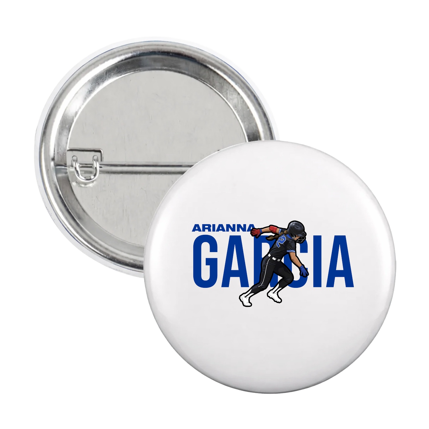 Game Day Button — Player Name in White