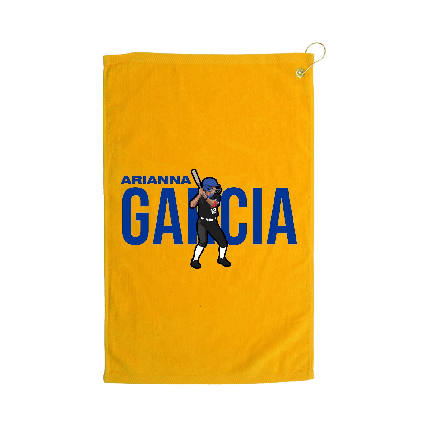 Golf Towel — Player Name in Gold