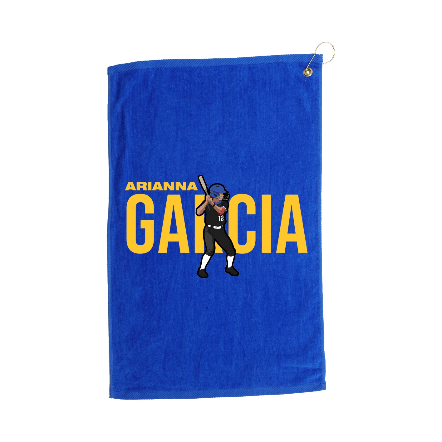 Golf Towel — Player Name in Royal