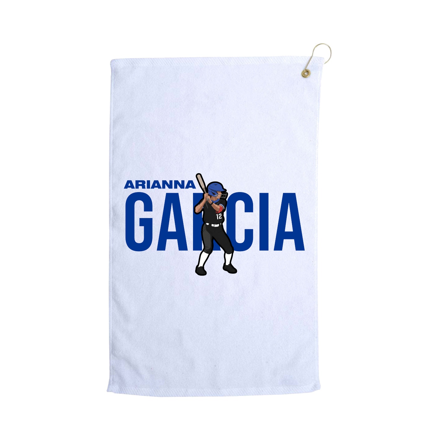 Golf Towel — Player Name in White
