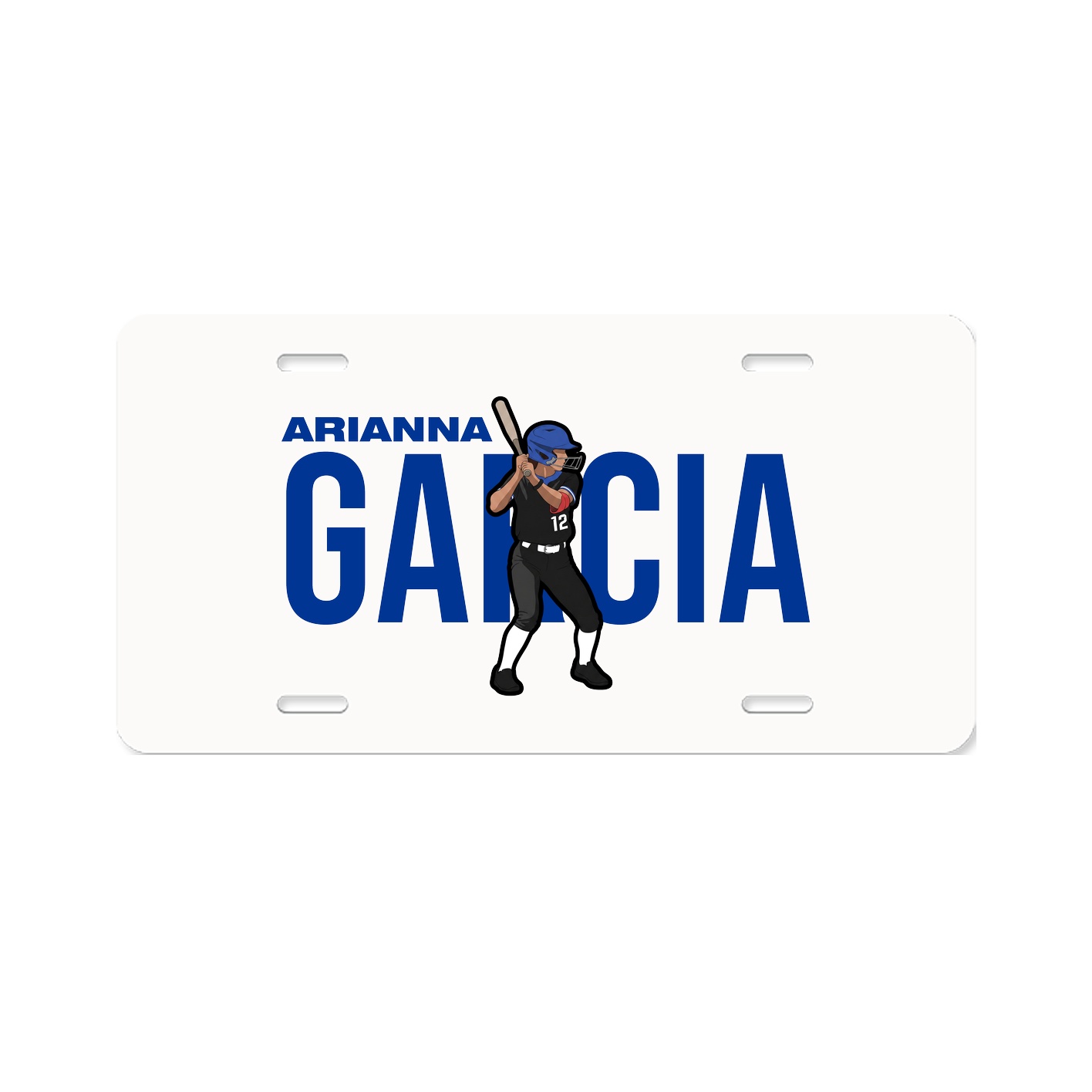 License Plate — Player Name in Classic