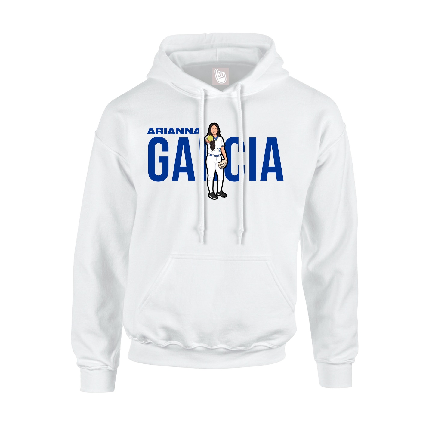 Hoodie — Player Name in White