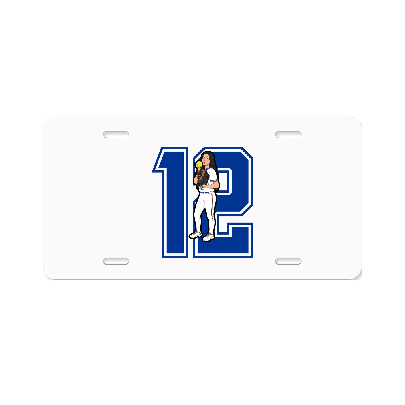 License Plate — Number in Classic