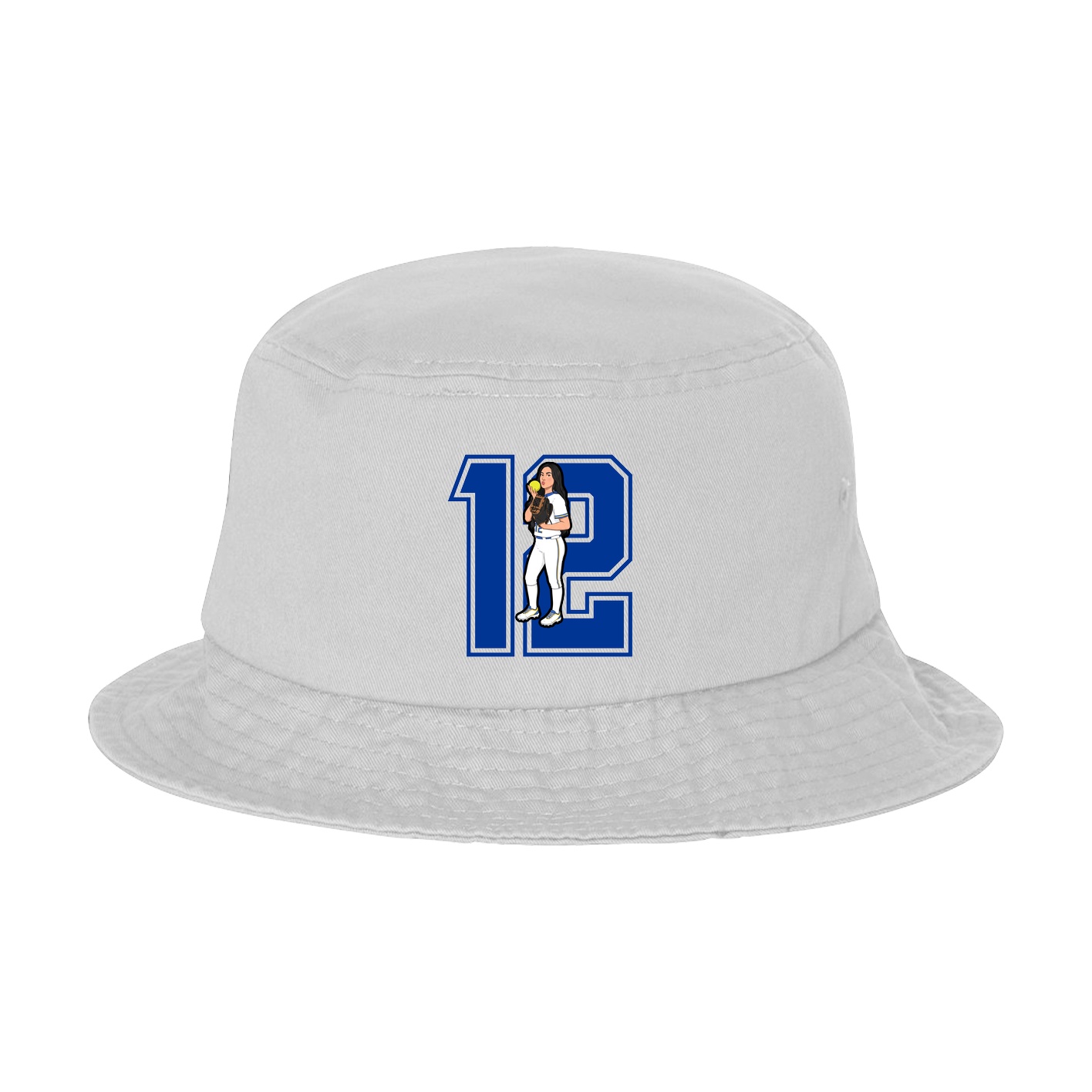 Bucket Cap — Number in White