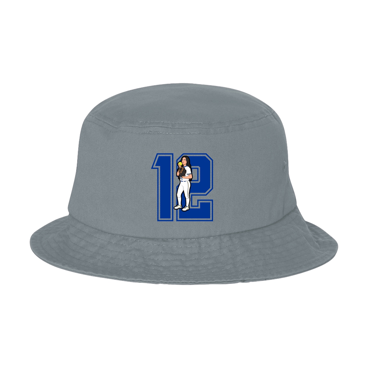 Bucket Cap — Number in Grey