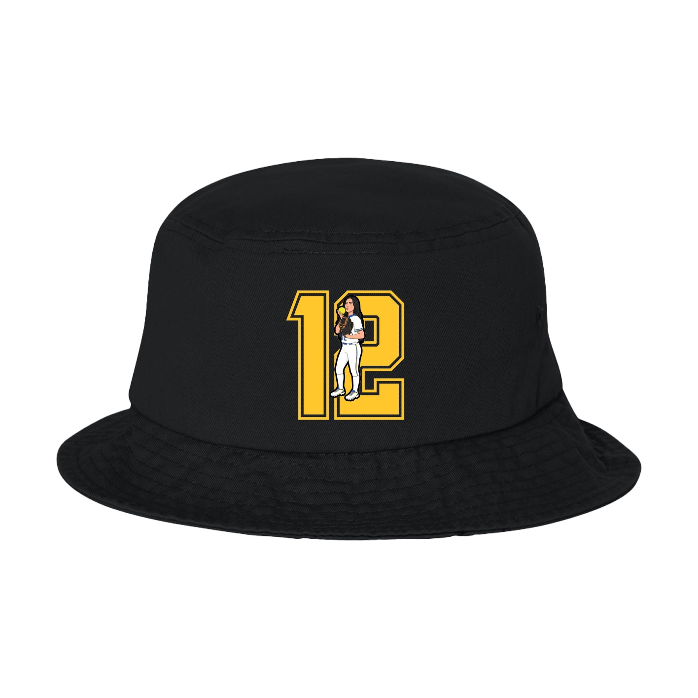 Bucket Cap — Number in Black