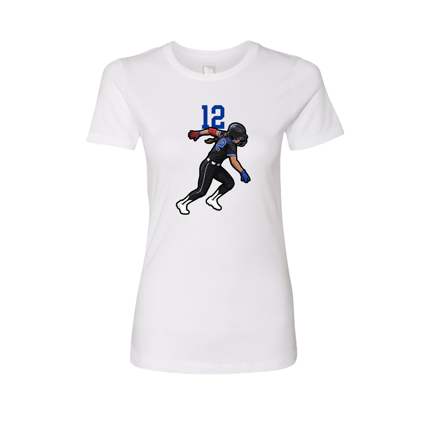 Womens Tee — Number Top in White