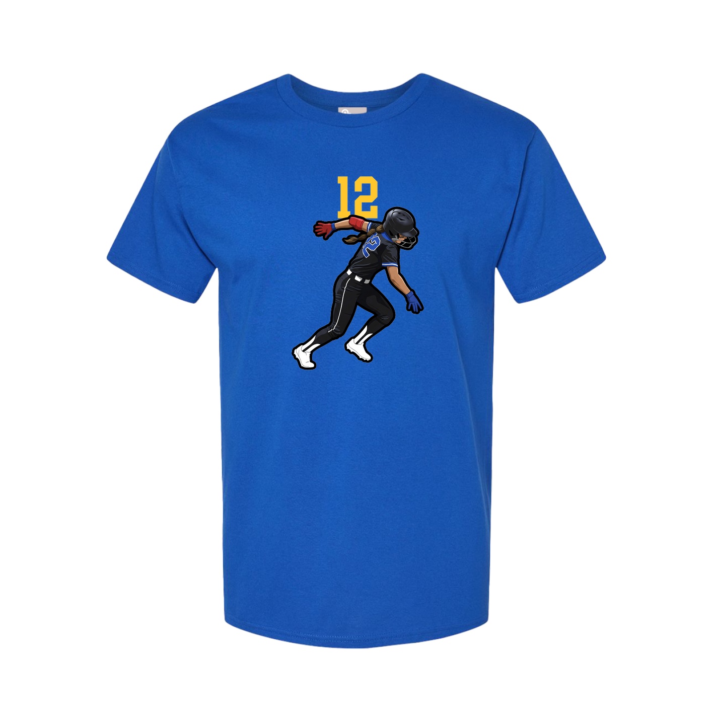 Youth Tee — Number Top in Royal