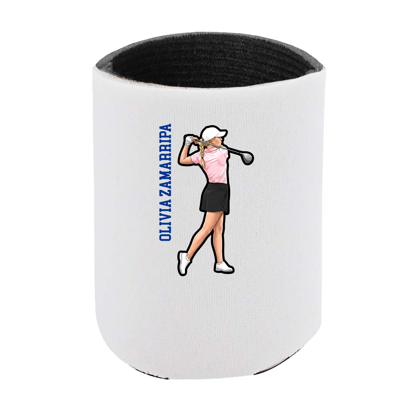Can Holder — Name Vertical in White