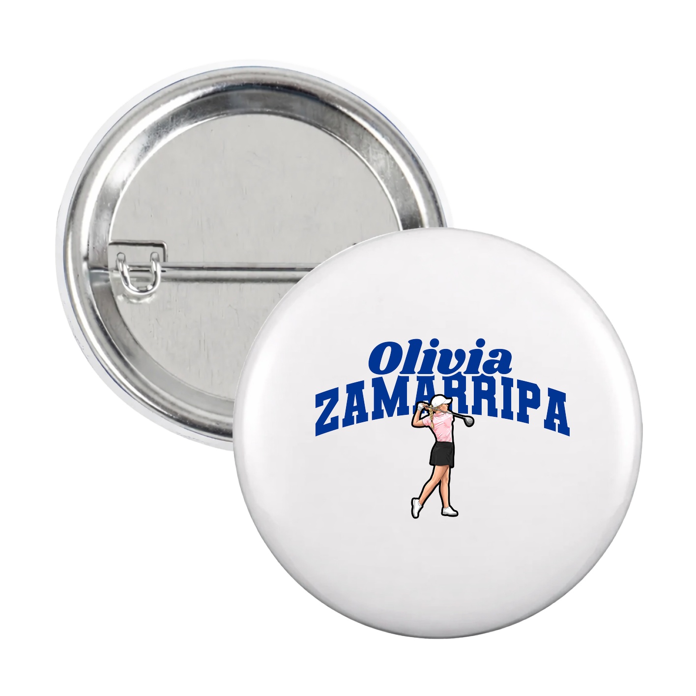 Game Day Button — Signature Arch in White