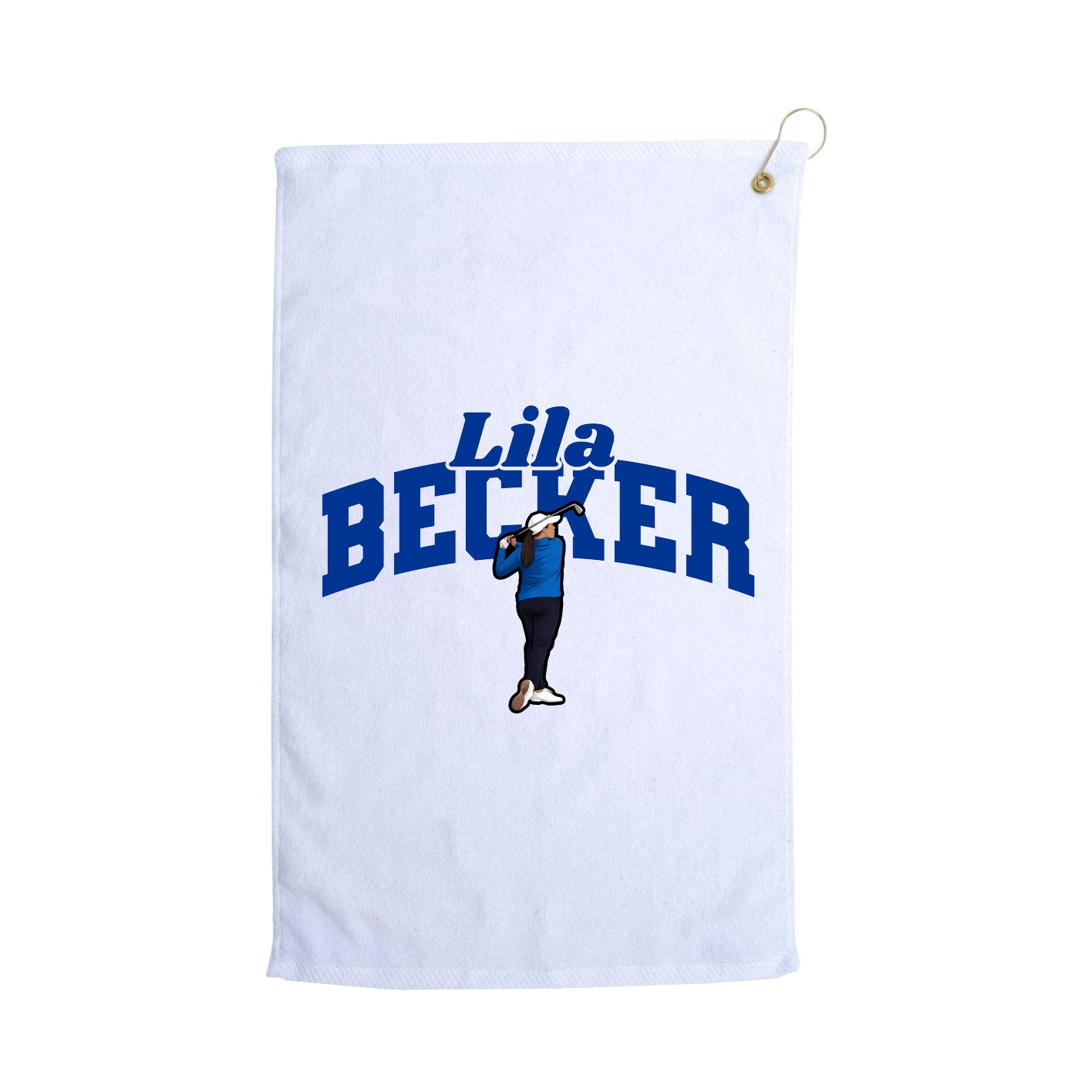 Golf Towel — Signature Arch in White