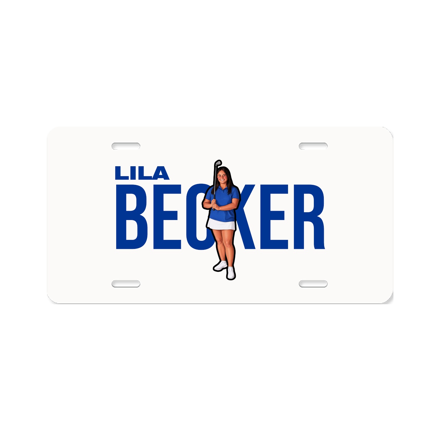 License Plate — Player Name in Classic