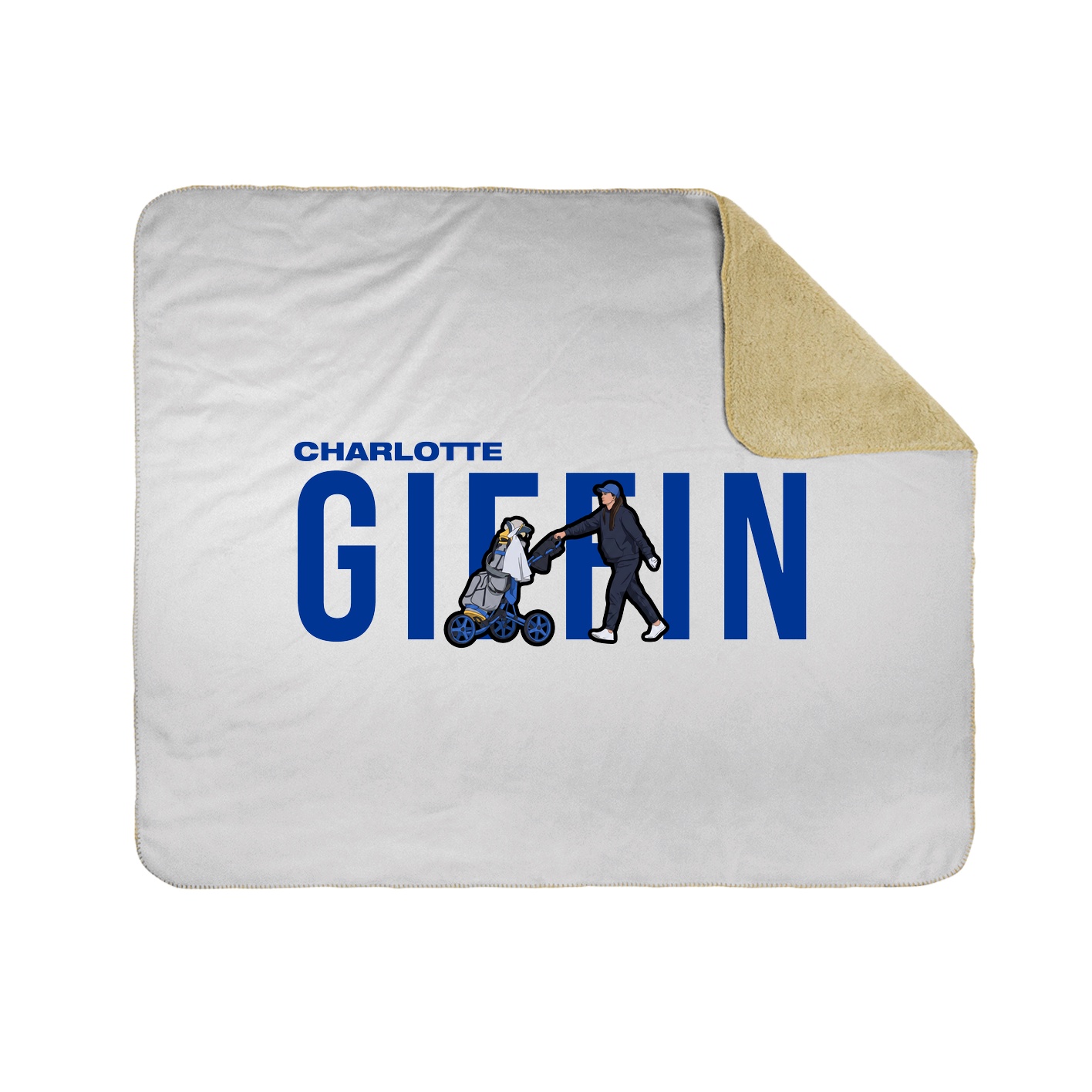 Throw Blanket — Player Name in White