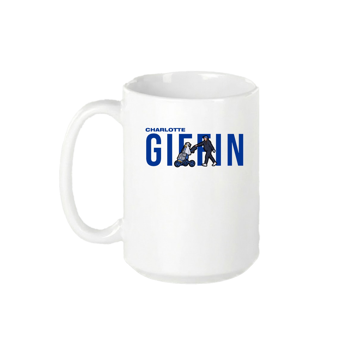15oz Coffee Mug — Player Name in White