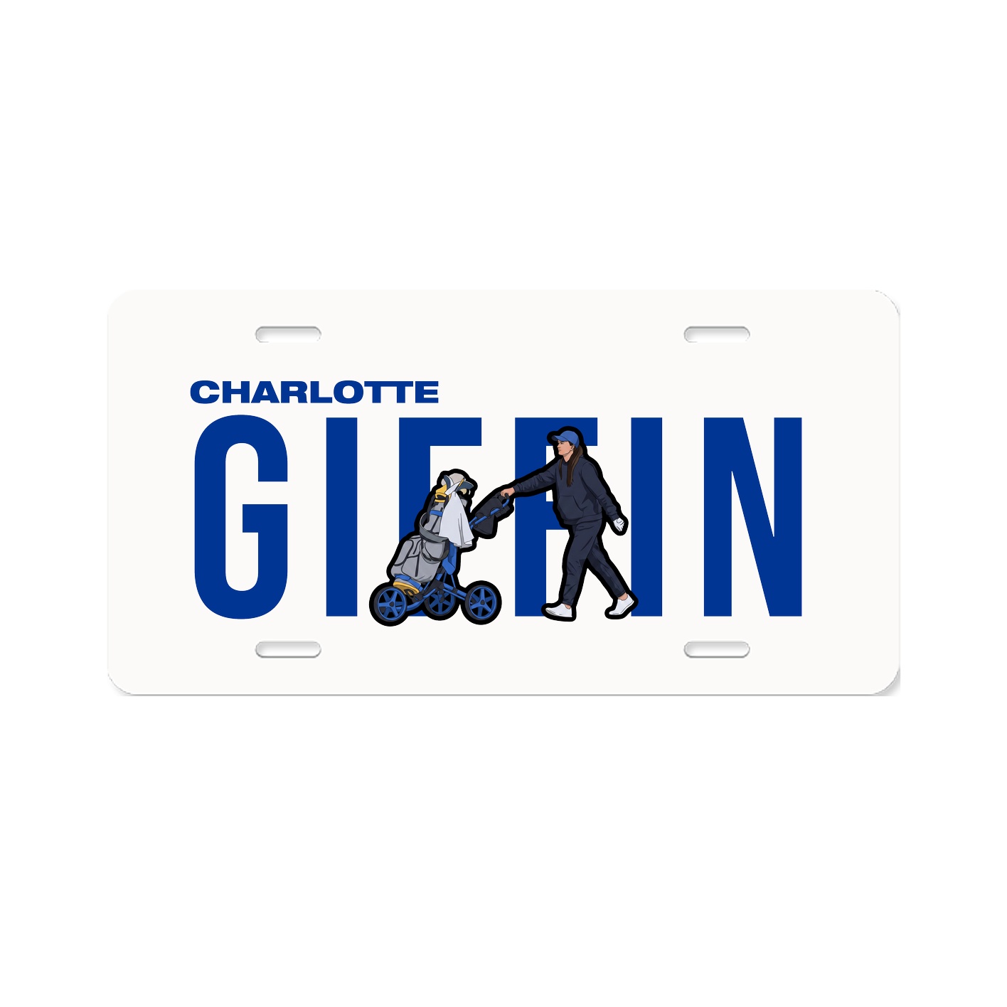 License Plate — Player Name in Classic