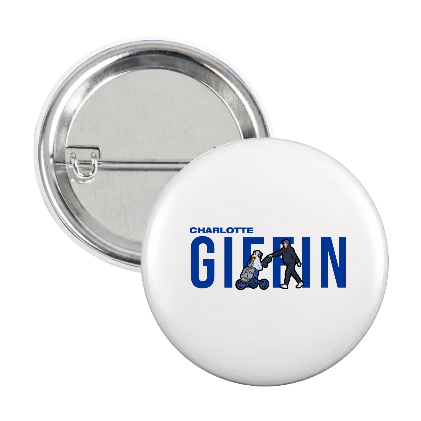 Game Day Button — Player Name in White