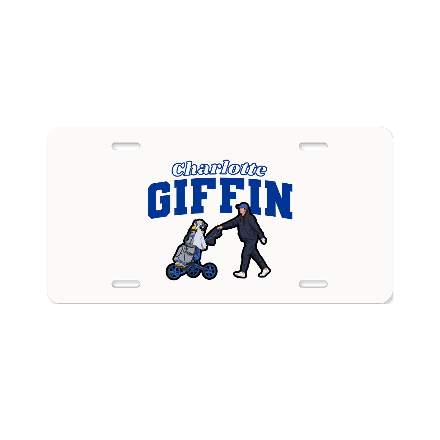 License Plate — Name Arch in Classic