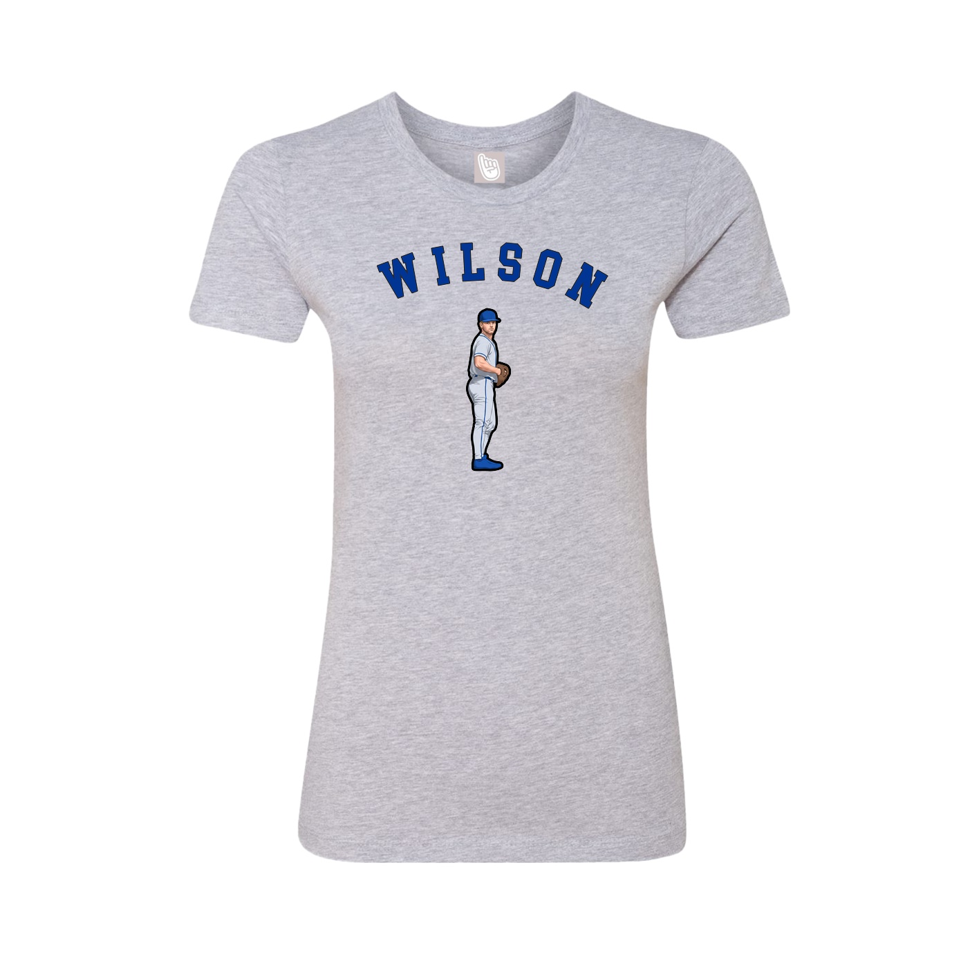 Fitted Women's Tee — Shirsey Arch in Grey