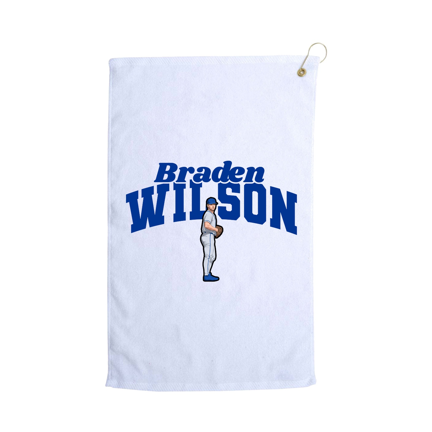 Golf Towel — Signature Arch in White