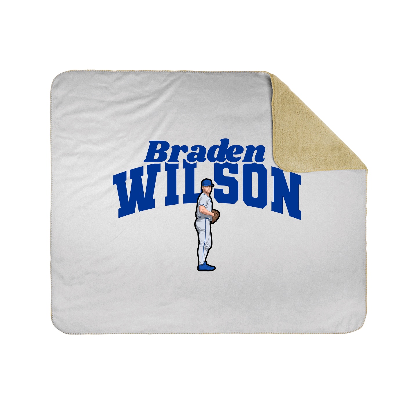Throw Blanket — Signature Arch in White