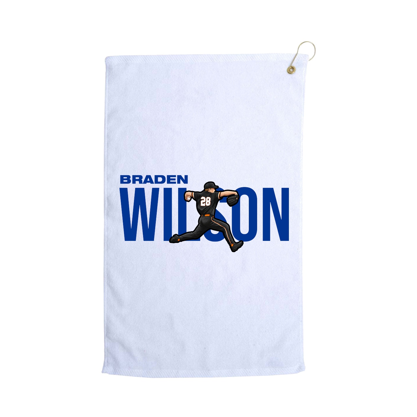 Golf Towel — Player Name in White