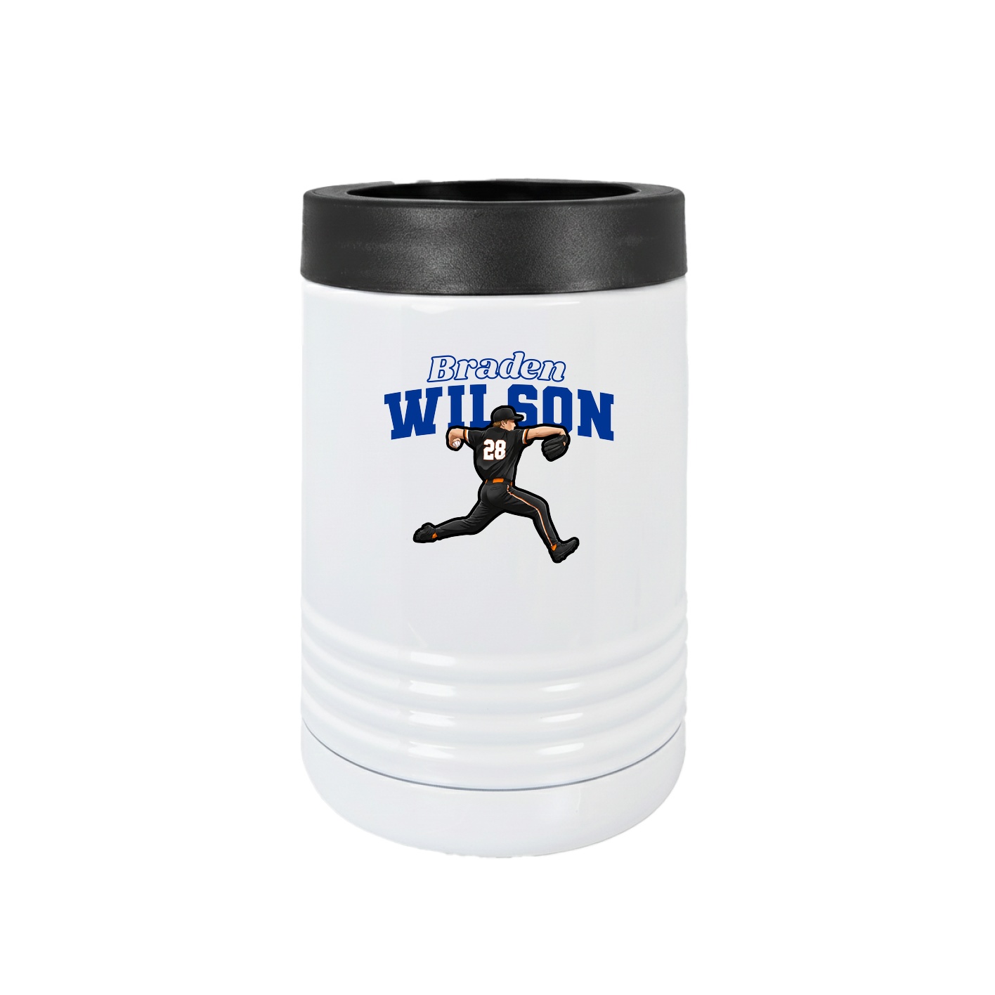 Beverage Holder — Name Arch in White
