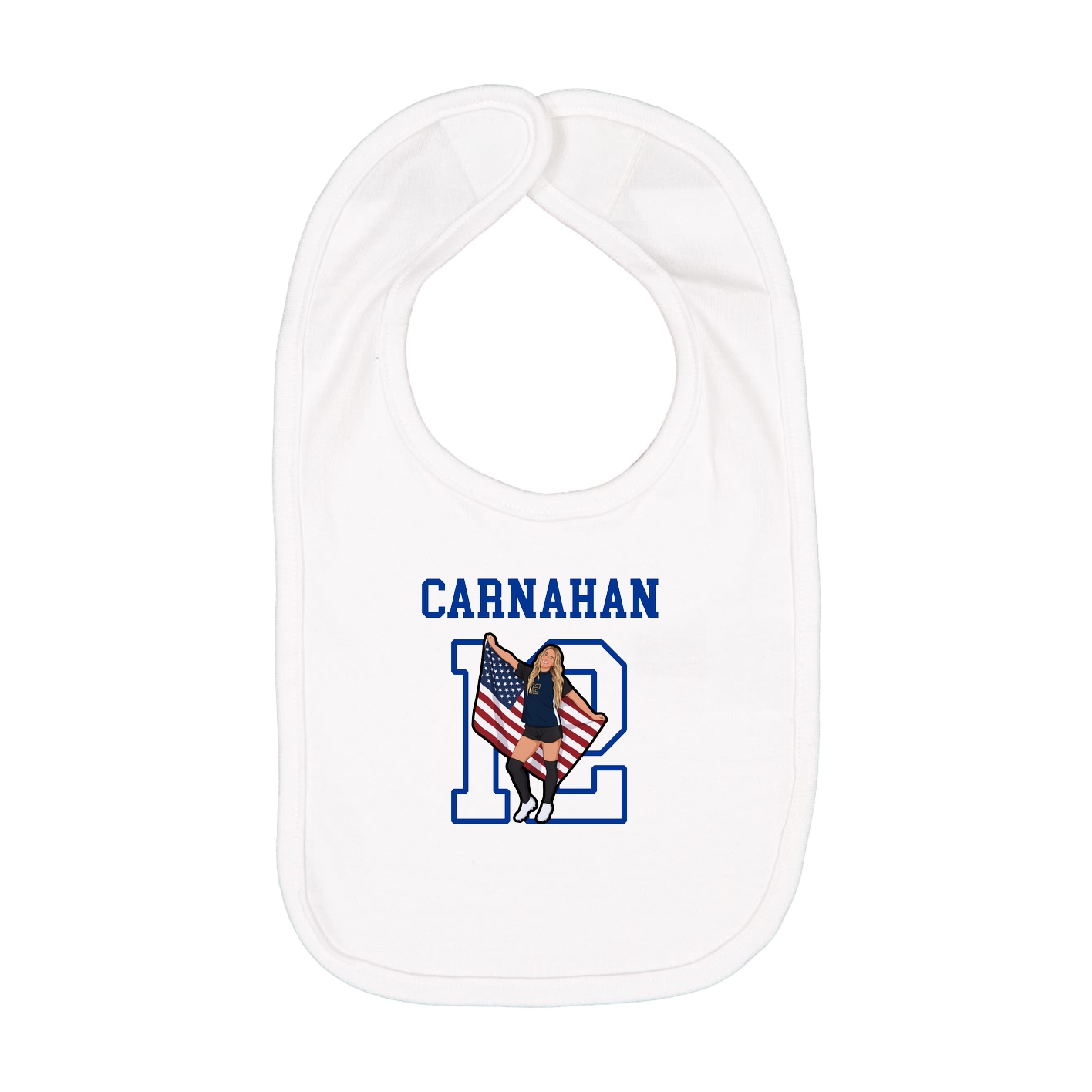 Infant Bib — Shirsey in White