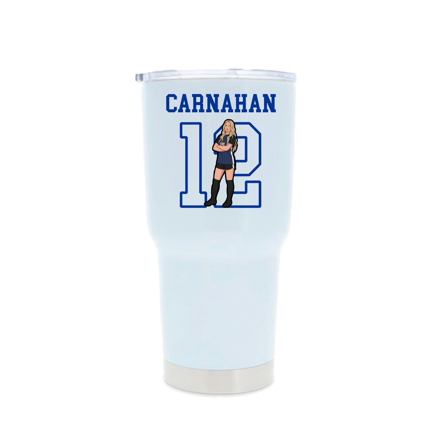 30oz Stainless Steel Tumbler — Shirsey in White