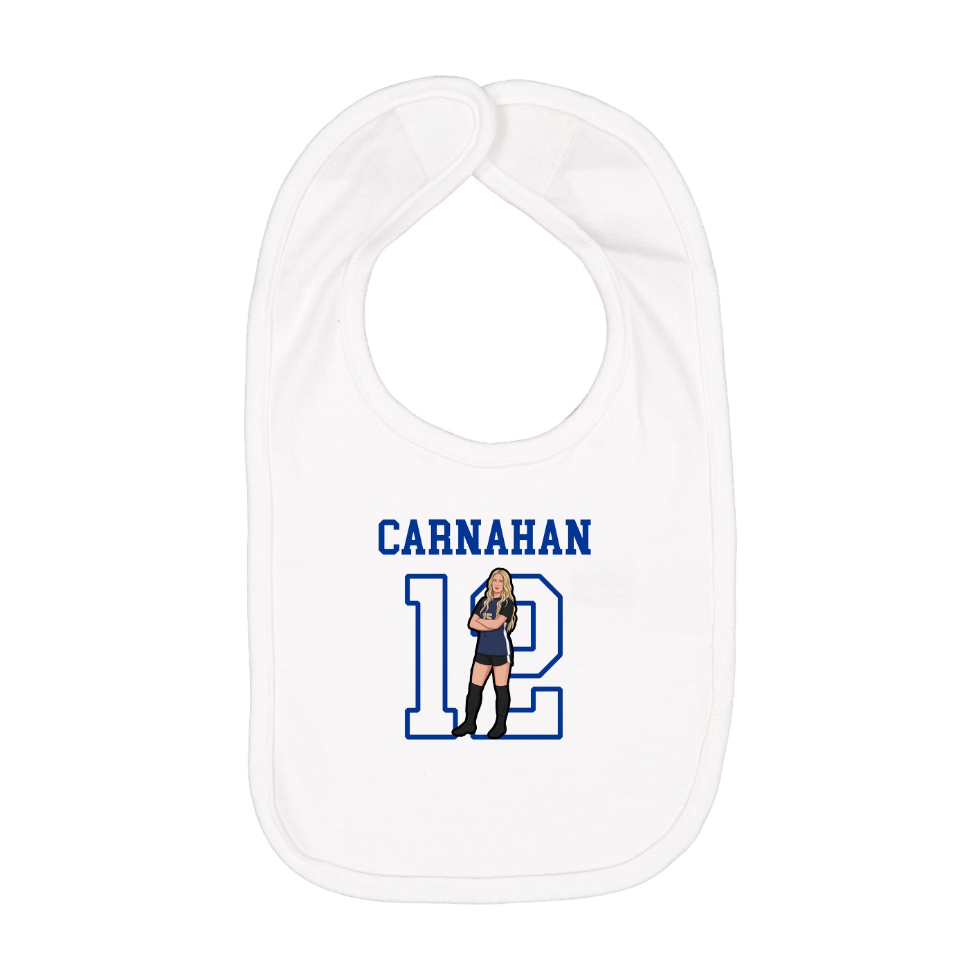 Infant Bib — Shirsey in White