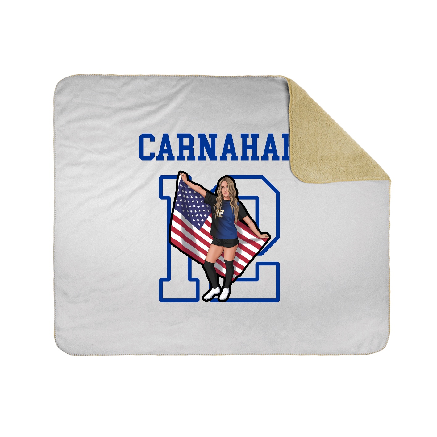 Throw Blanket — Shirsey in White