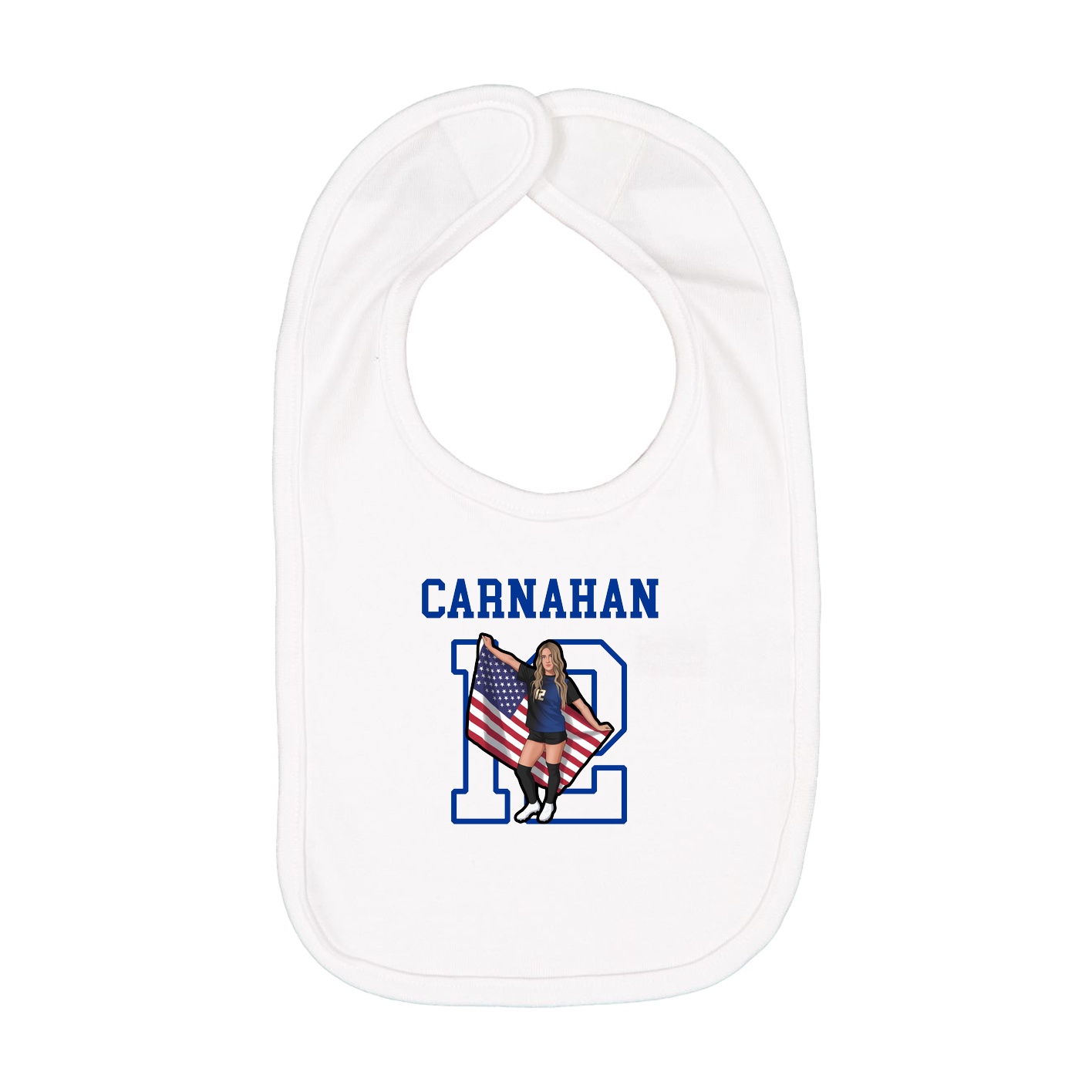 Infant Bib — Shirsey in White