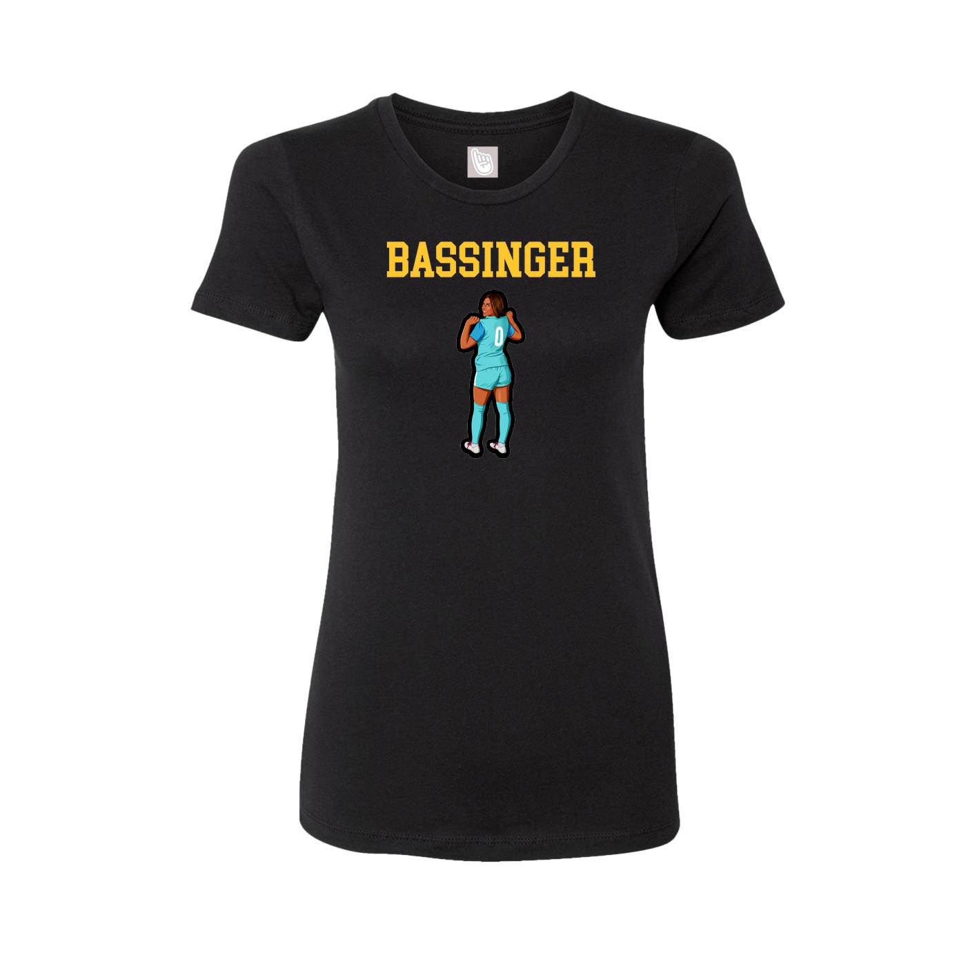 Fitted Women's Tee — Shirsey in Black