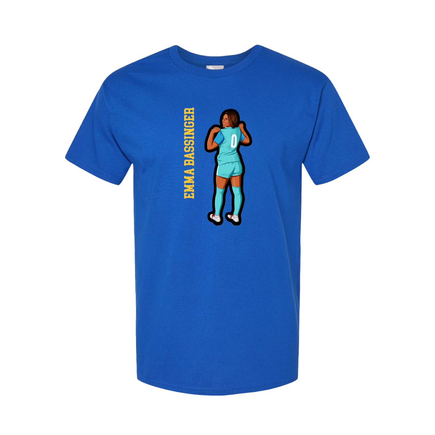 Tee — Name Vertical in Royal