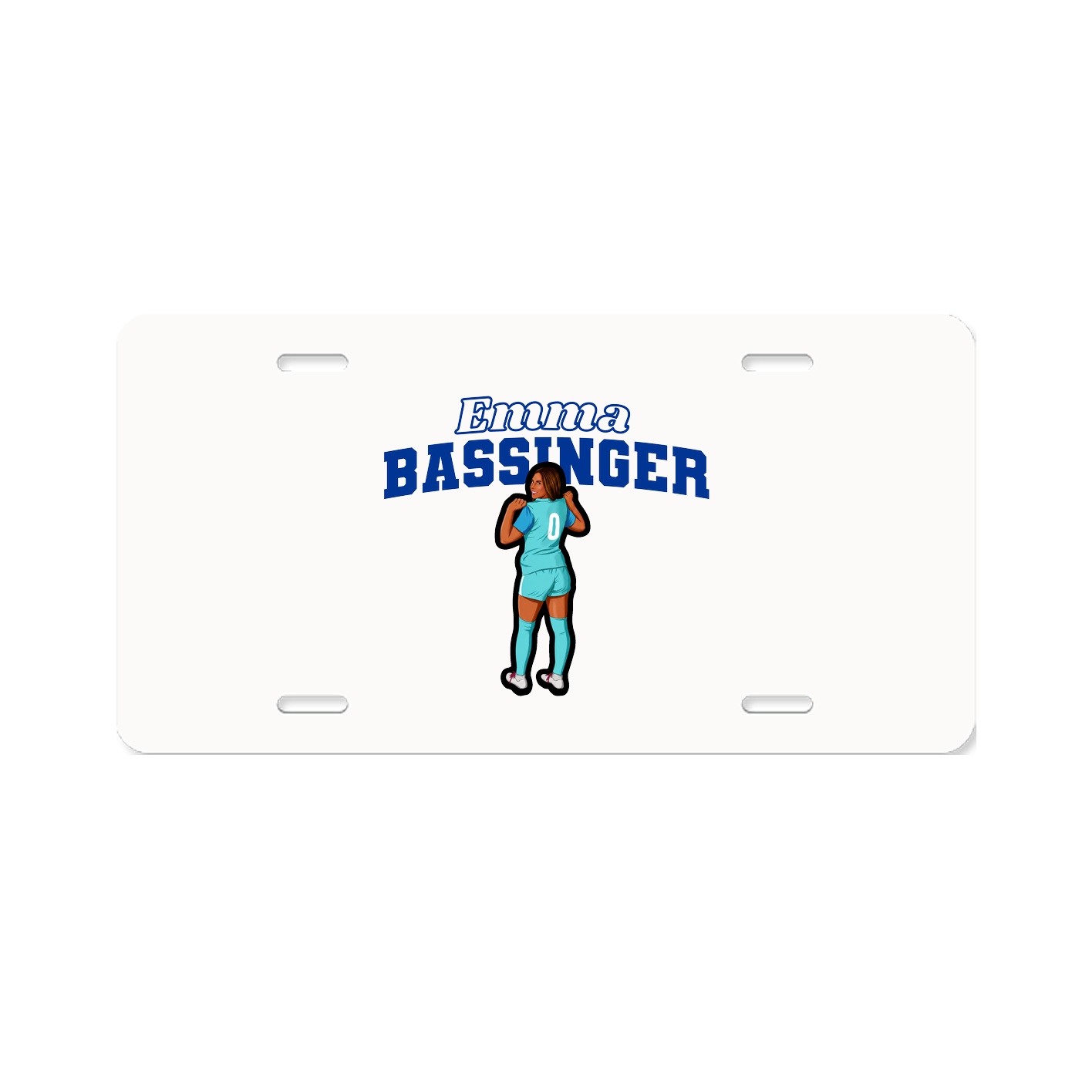 License Plate — Name Arch in Classic