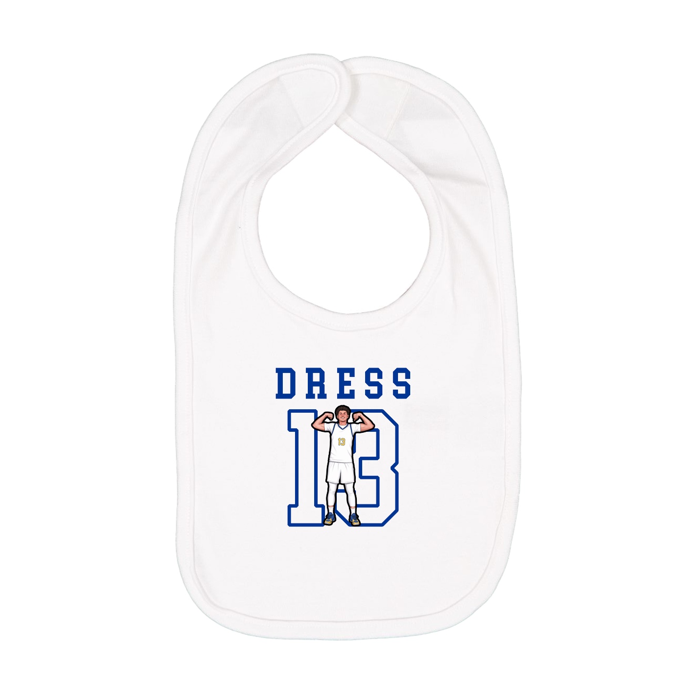 Infant Bib — Shirsey in White