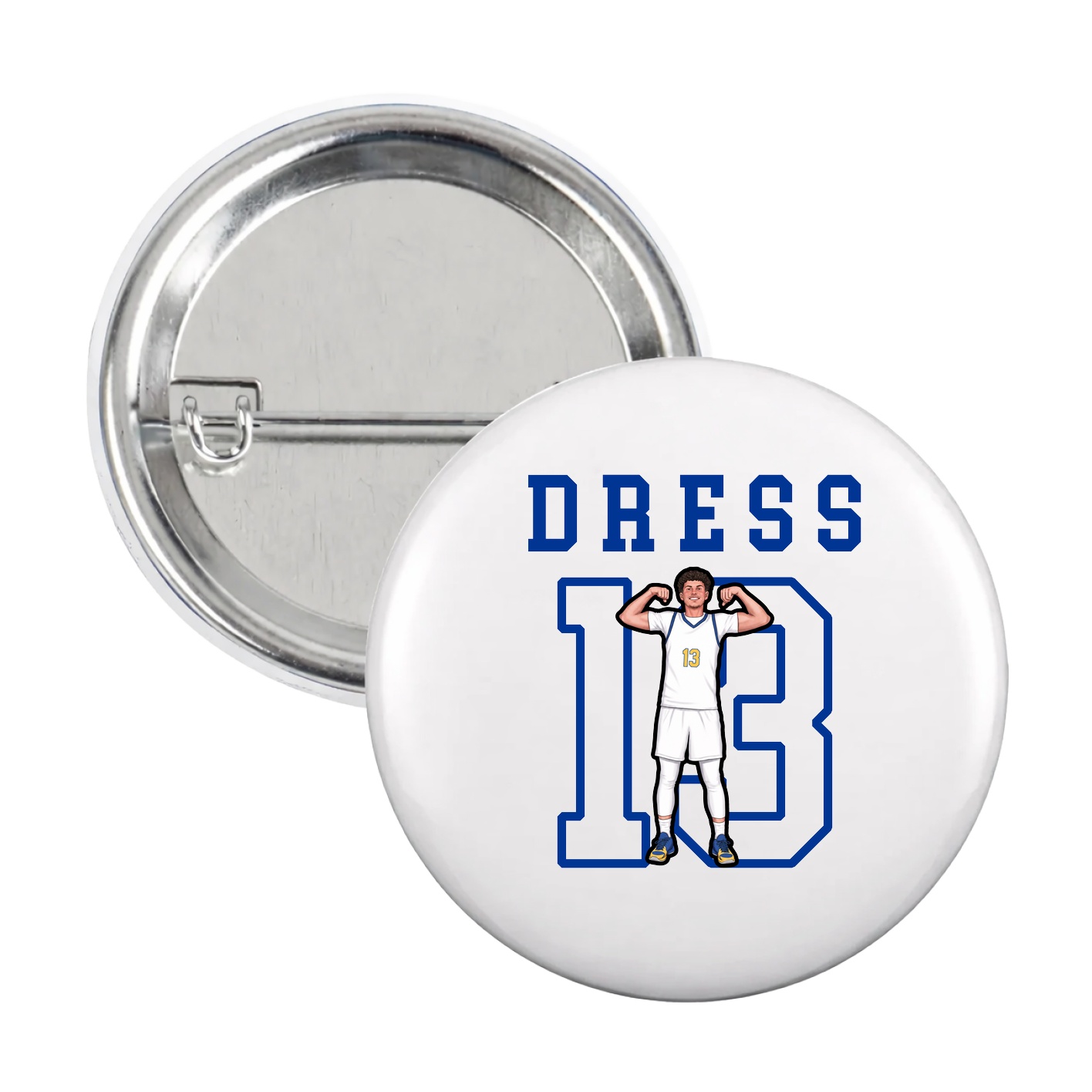 Game Day Button — Shirsey in White
