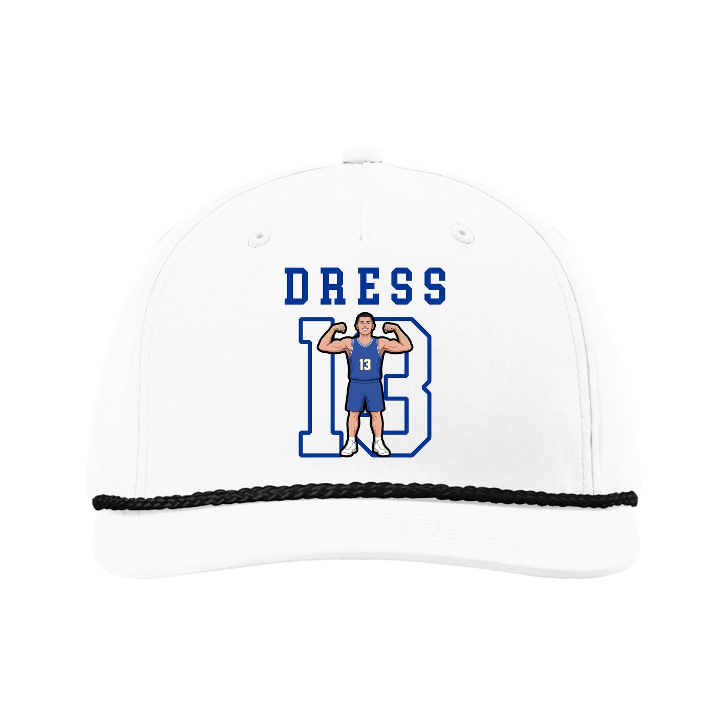 Five-Panel Classic Rope Cap — Shirsey in White