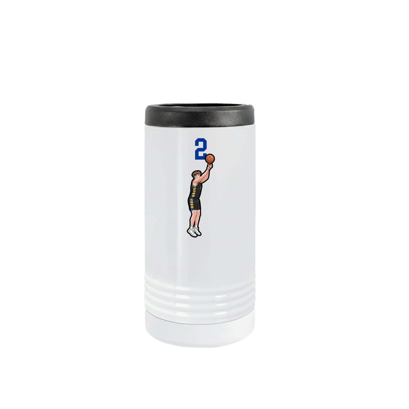 Slim Beverage Holder — Number Top in White