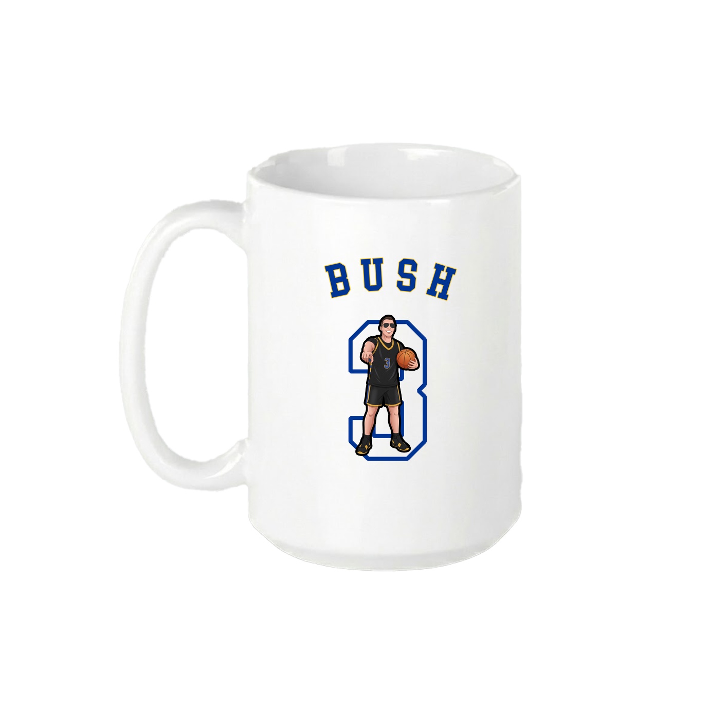 15oz Coffee Mug — Shirsey Arch in White
