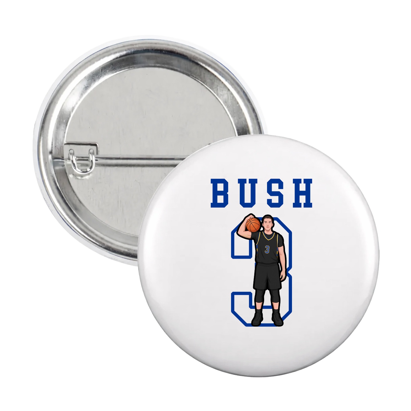 Game Day Button — Shirsey in White