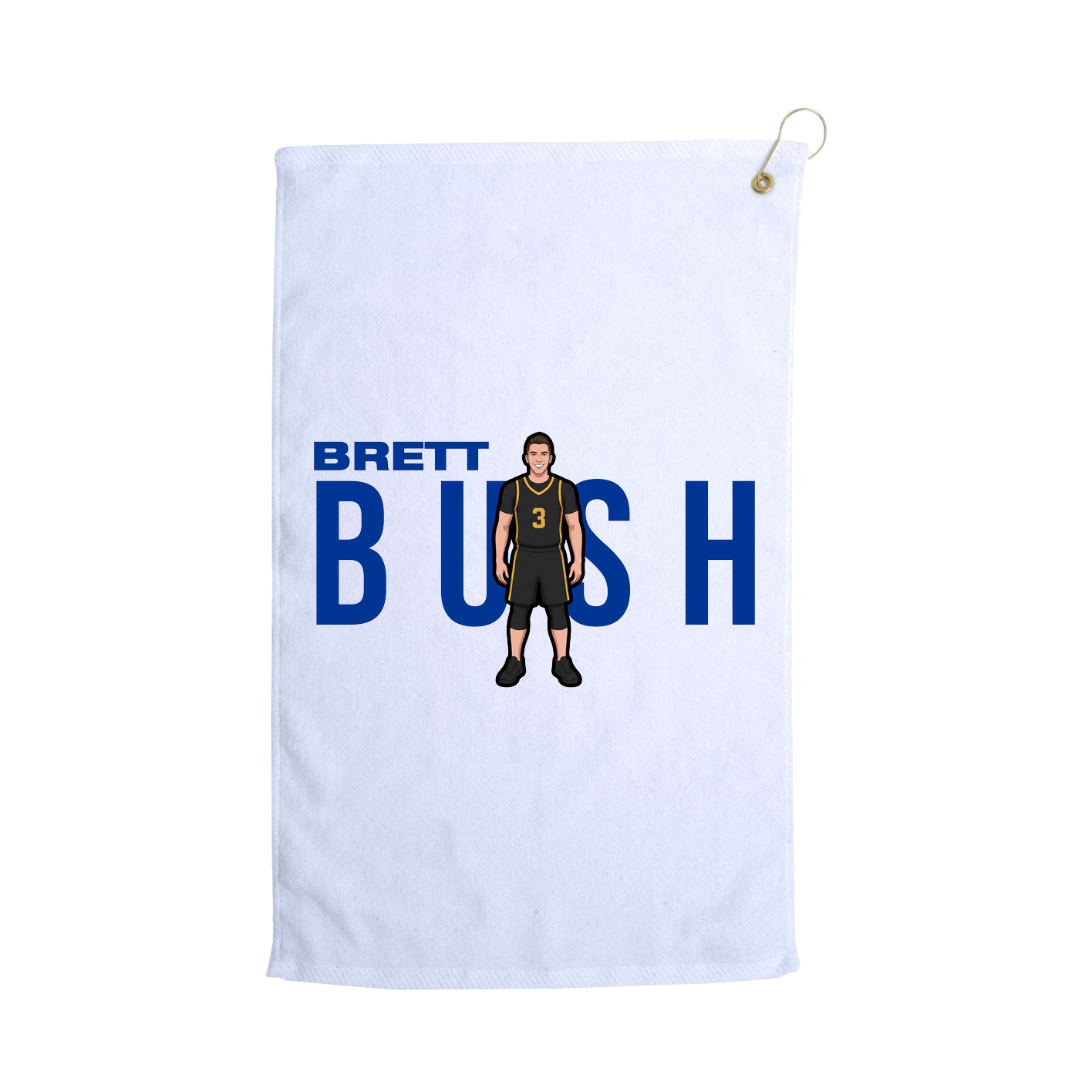 Golf Towel — Player Name in White