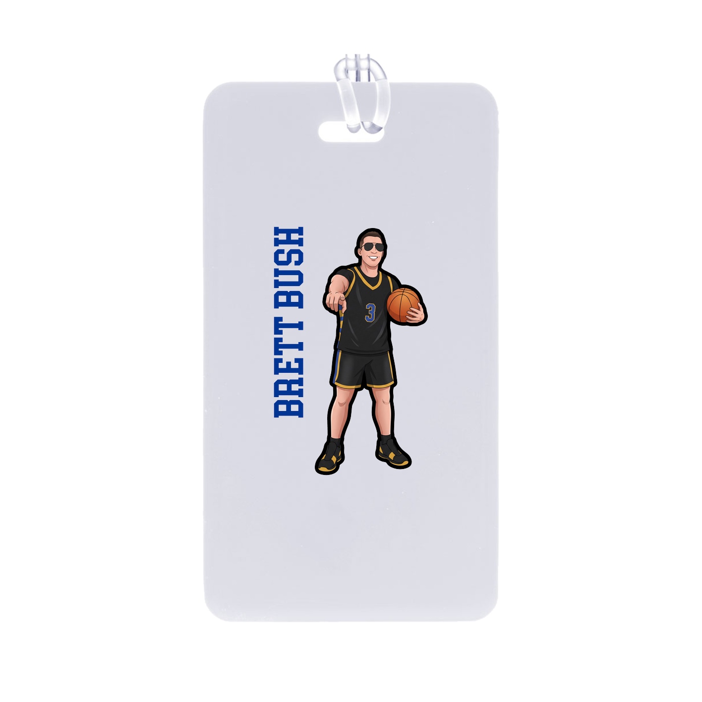 Bag Tag — Name Vertical in Classic