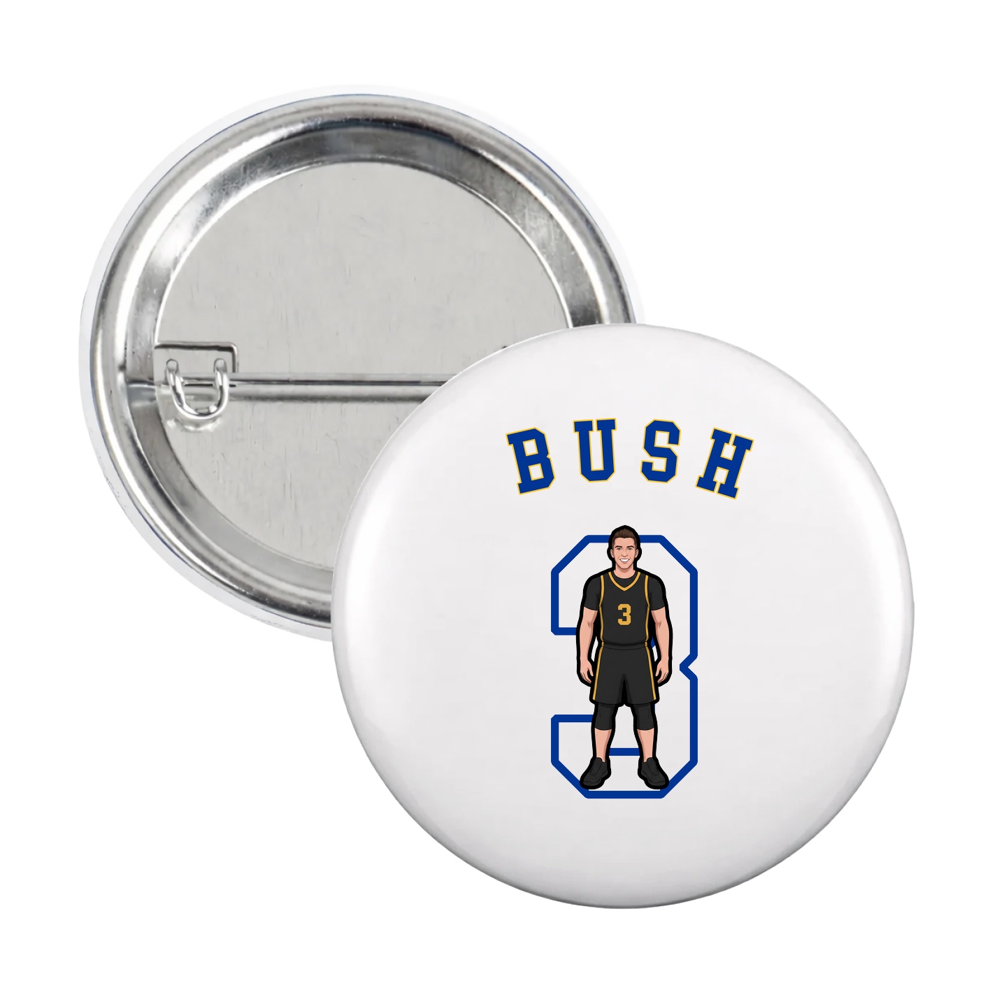 Game Day Button — Shirsey Arch in White
