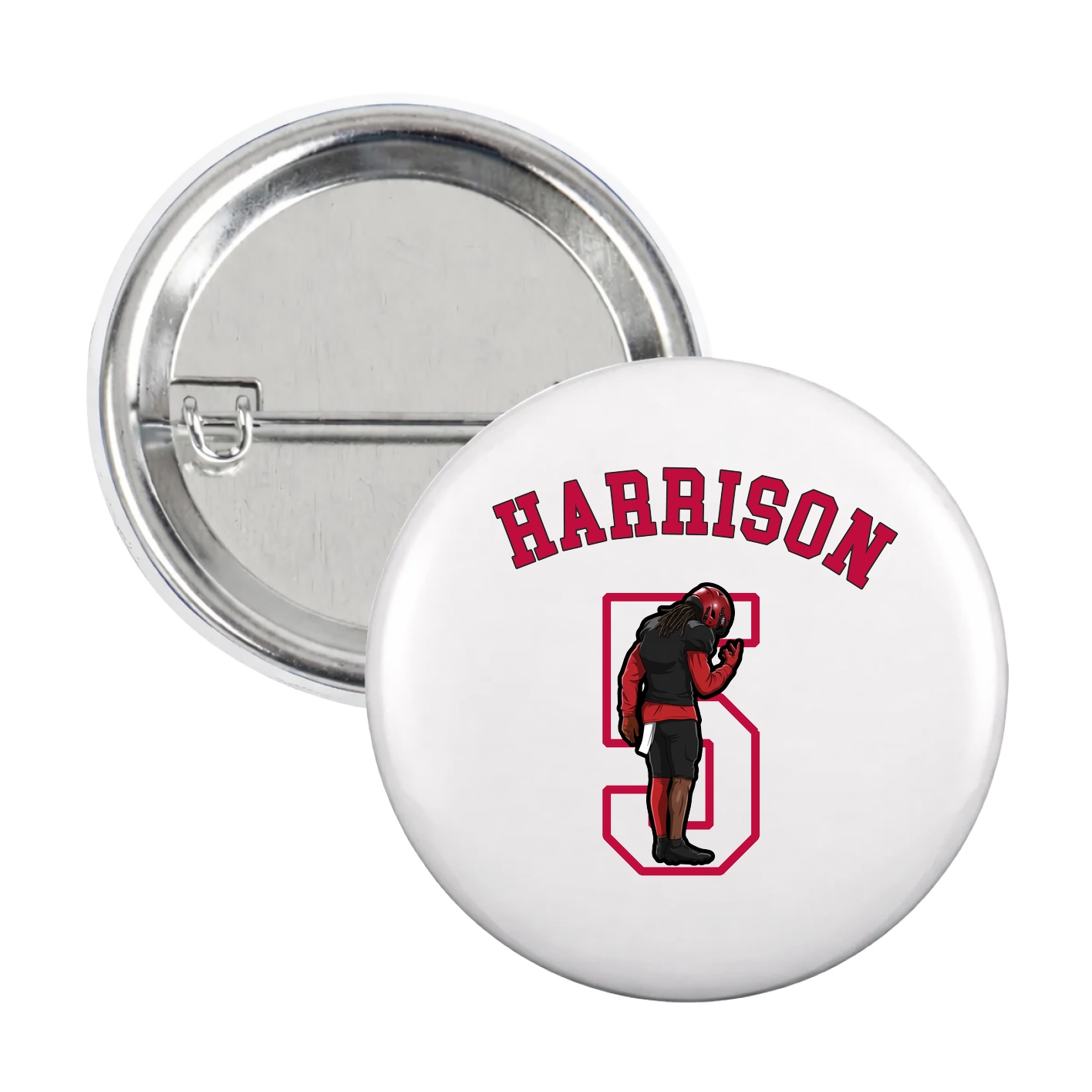 Game Day Button — Shirsey Arch in White