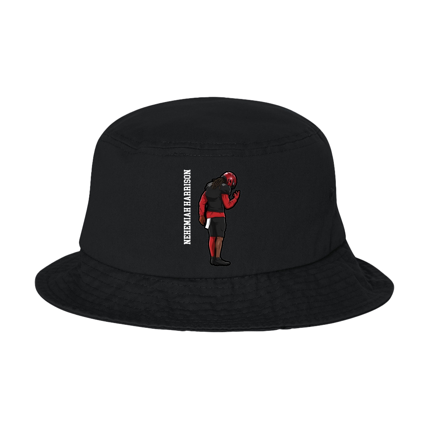 Bucket Cap — Name Vertical in Black