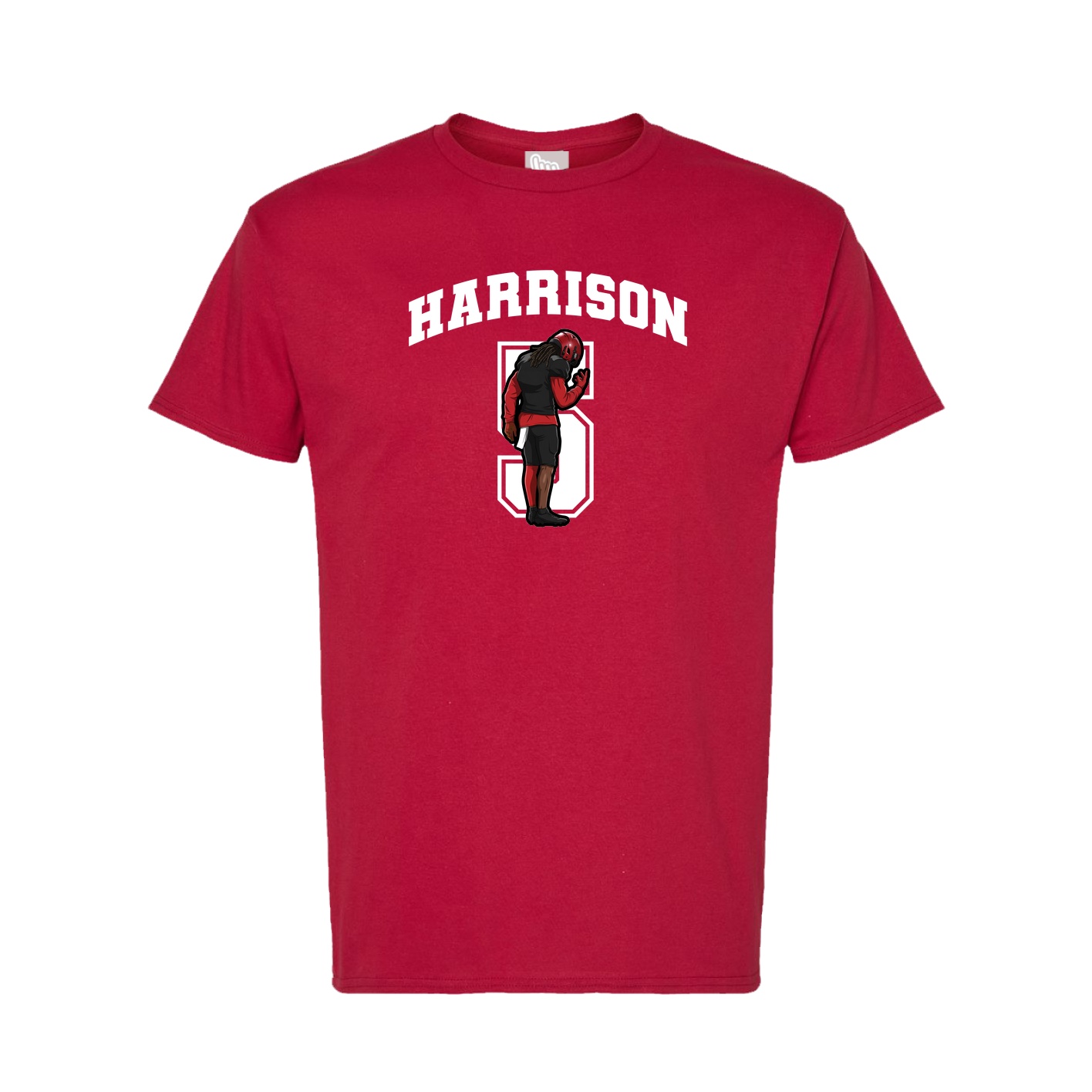 Tee — Number in Crimson
