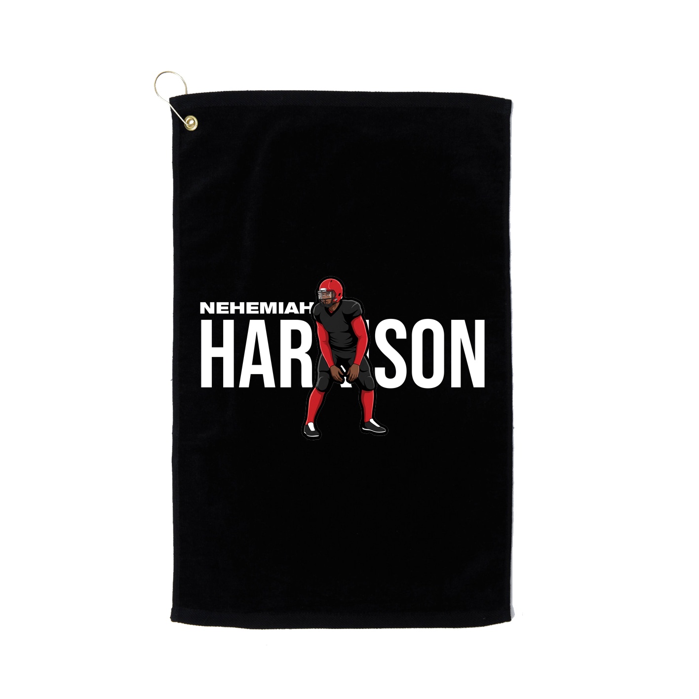 Golf Towel — Player Name in Black
