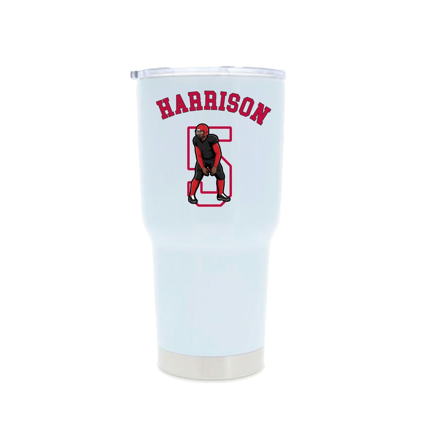 30oz Stainless Steel Tumbler — Shirsey Arch in White