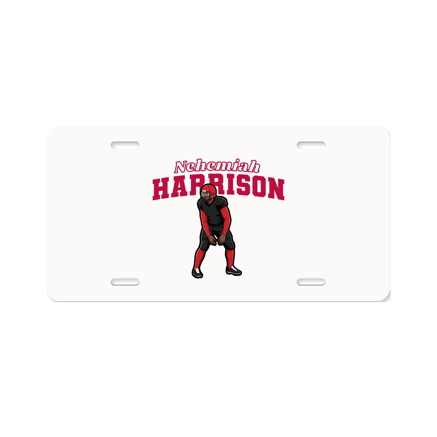 License Plate — Name Arch in Classic