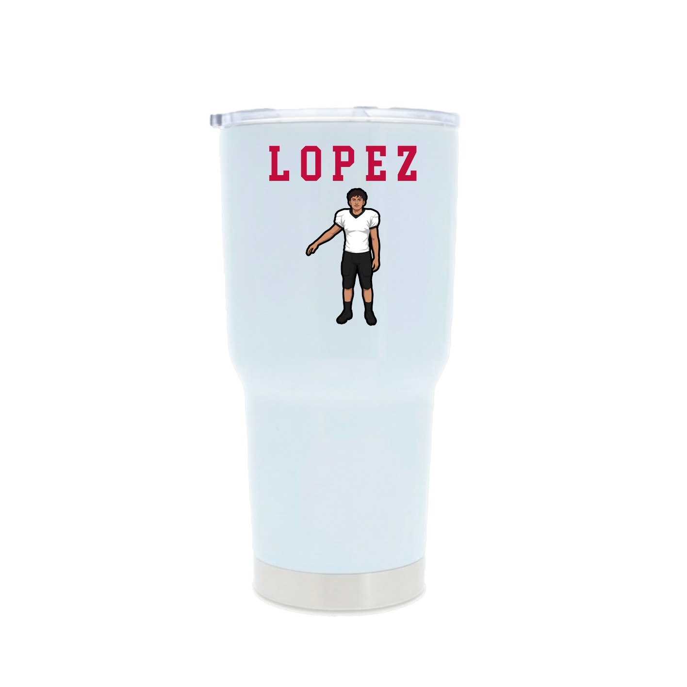30oz Stainless Steel Tumbler — Shirsey in White